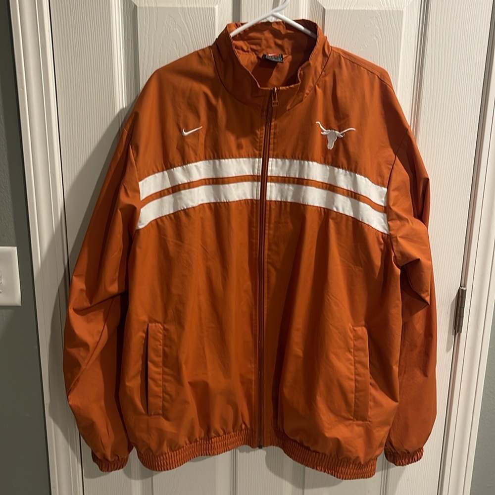 Texas Longhorn, burnt orange Nike jacket